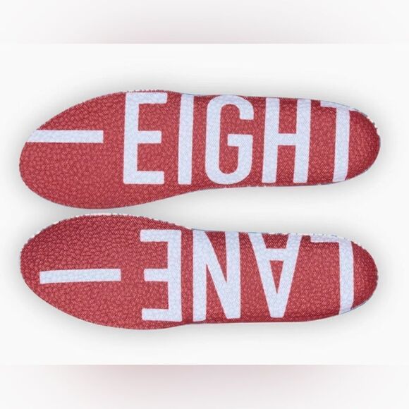 NWT Lane Eight Unisex Relay Trainer Athletic Tennis Shoe - Red - Size M 11 - Picture 7 of 8